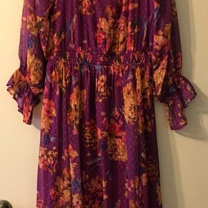 Floral Purple Women’s Dress